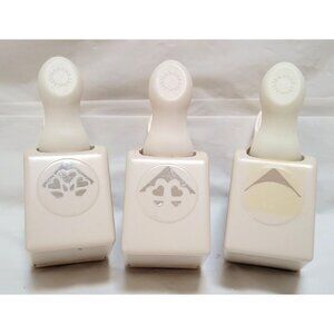 Lot of 3 Martha Stewart Crafts Paper Corner Adorners Punches